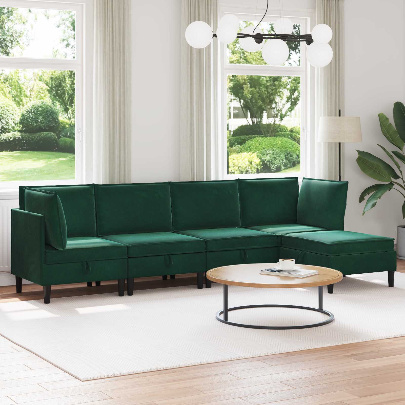 Woonkamer Meubelset Met Kussen 6 Pcs Fluweel - Nordexa Home