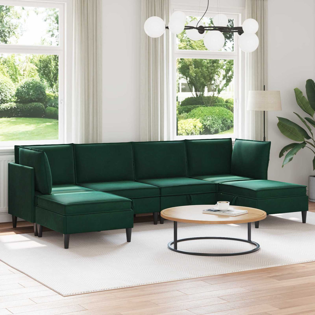 Woonkamer Meubelset Met Kussen 6 Pcs Fluweel - Nordexa Home