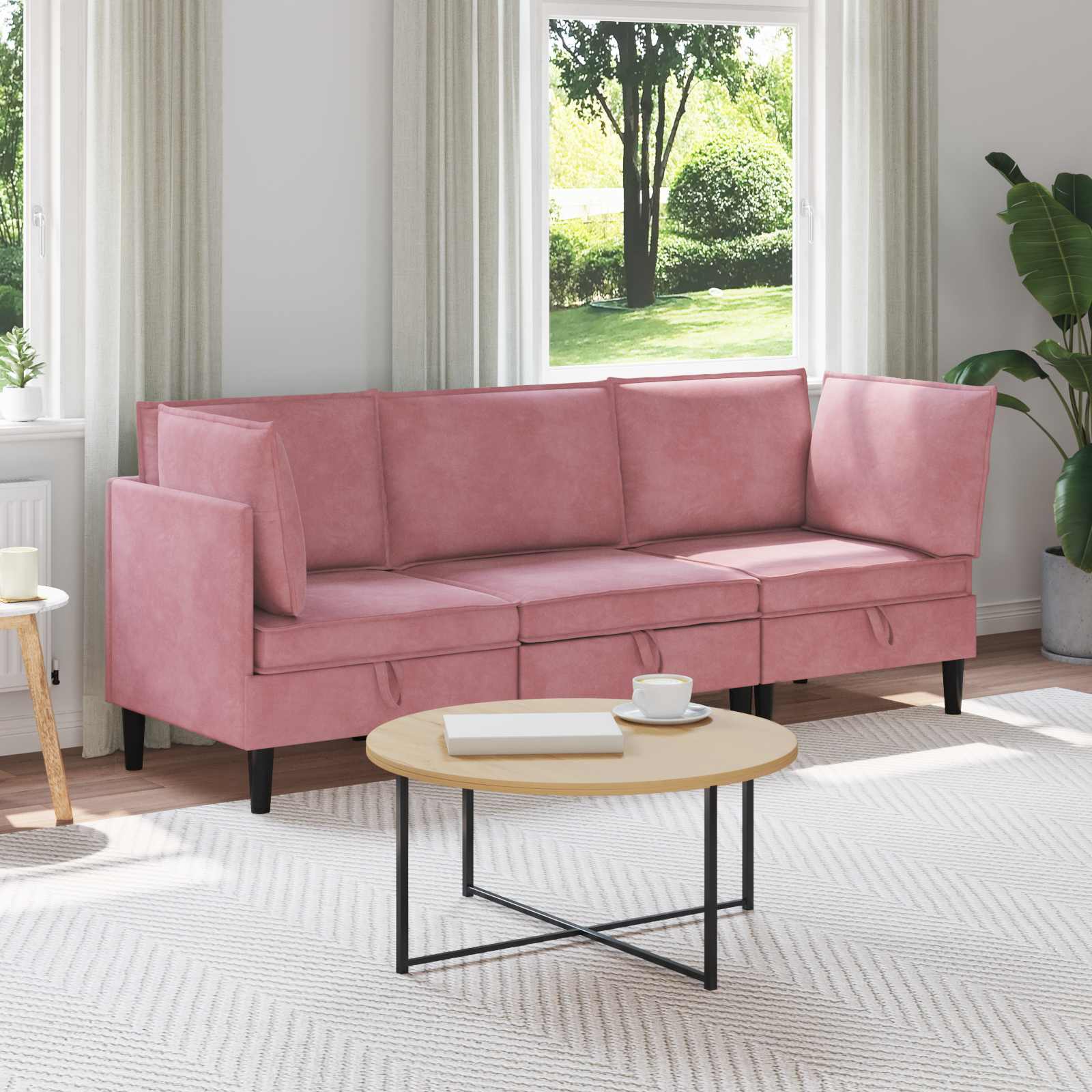 Woonkamer Meubelset Met Kussen 6 Pcs Fluweel - Nordexa Home