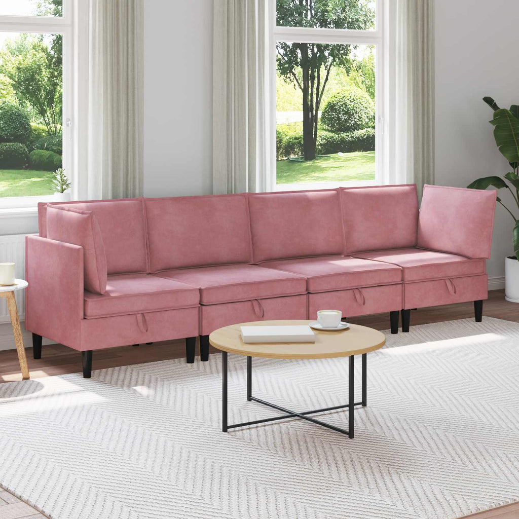 Woonkamer Meubelset Met Kussen 6 Pcs Fluweel - Nordexa Home