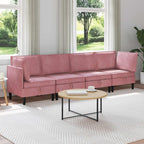 Woonkamer Meubelset Met Kussen 6 Pcs Fluweel - Nordexa Home