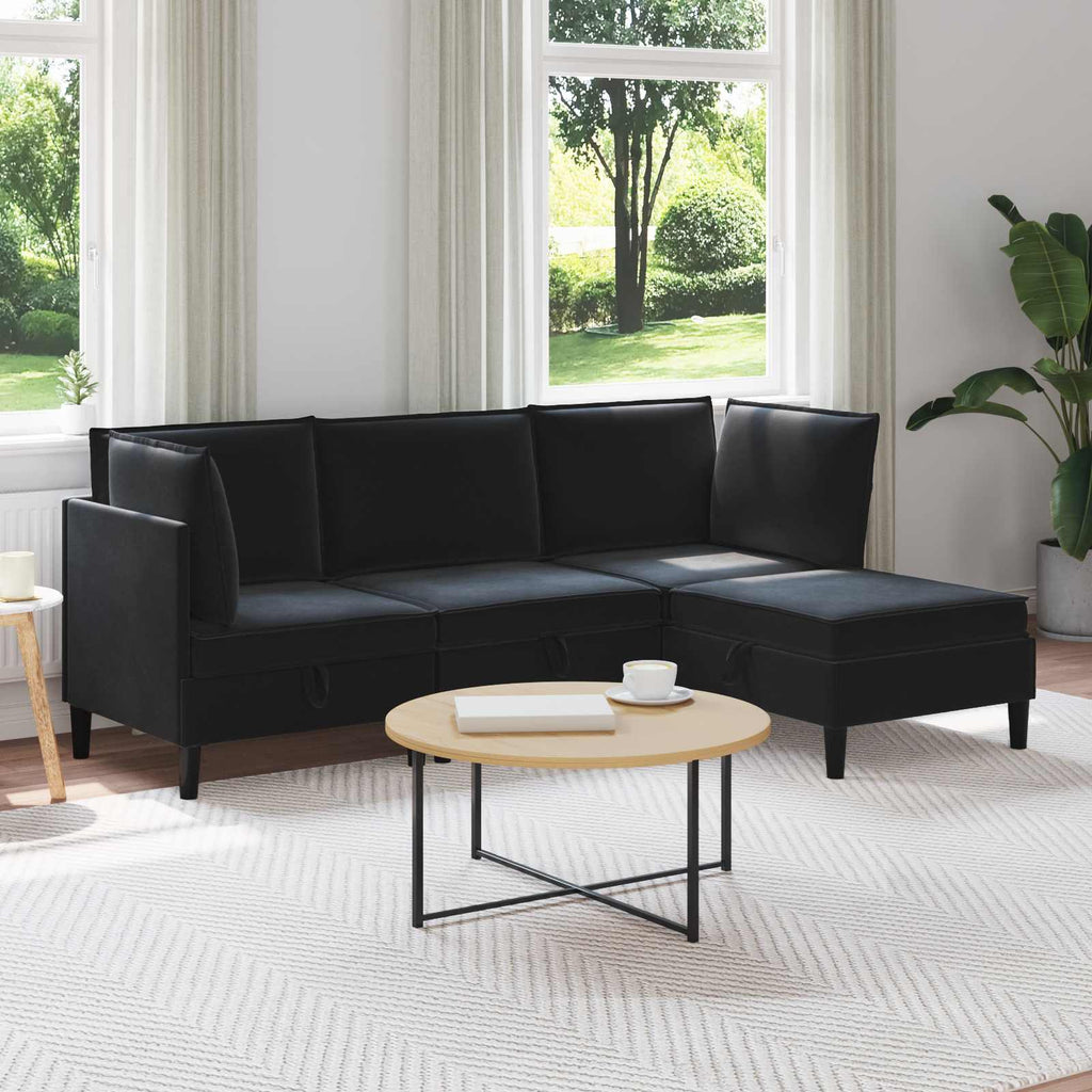 Woonkamer Meubelset Met Kussen 6 Pcs Fluweel - Nordexa Home