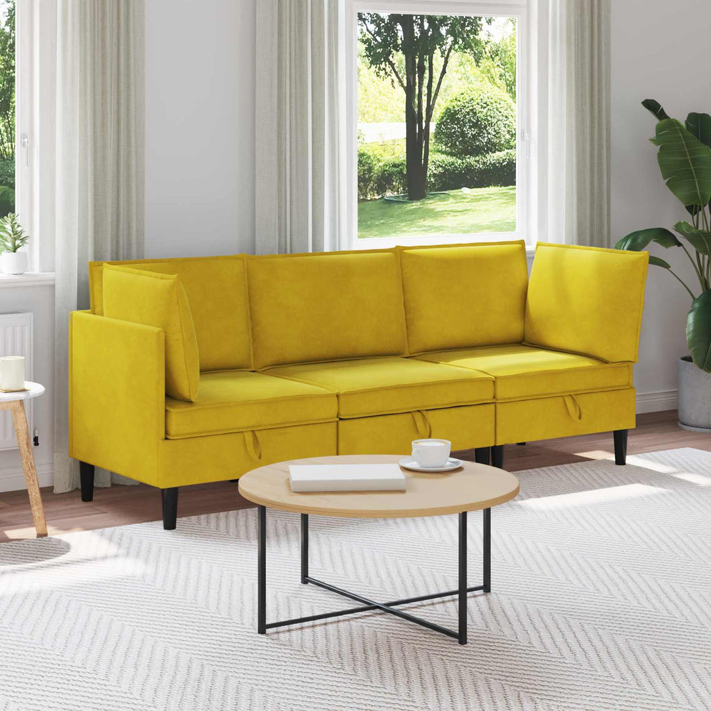 Woonkamer Meubelset Met Kussen 6 Pcs Fluweel - Nordexa Home