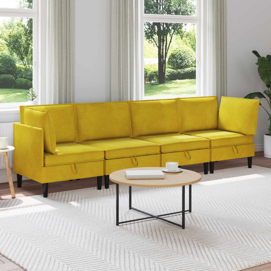 Woonkamer Meubelset Met Kussen 6 Pcs Fluweel - Nordexa Home