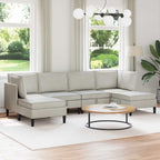 Woonkamer Meubelset Met Kussen 6 Pcs Fluweel - Nordexa Home