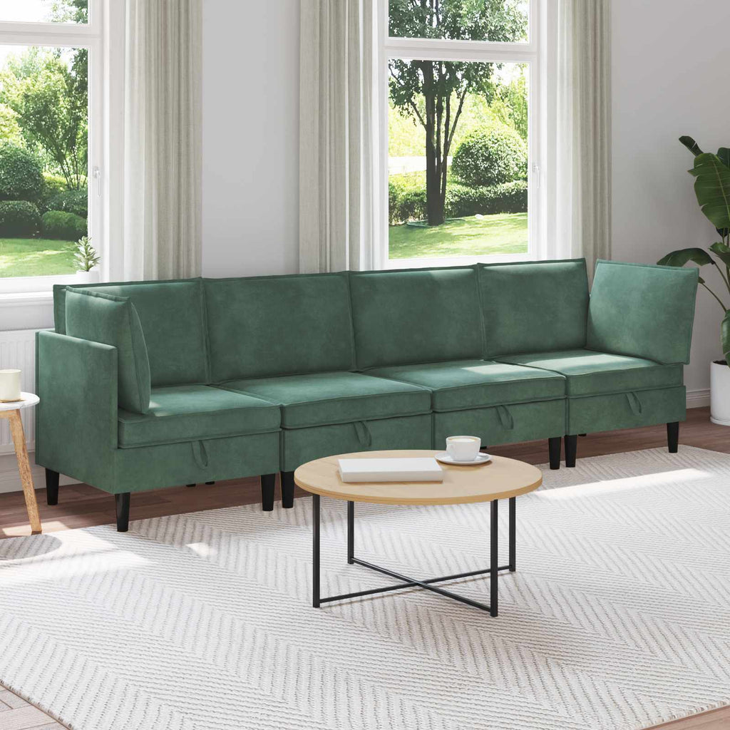 Woonkamer Meubelset Met Kussen 6 Pcs Fluweel - Nordexa Home