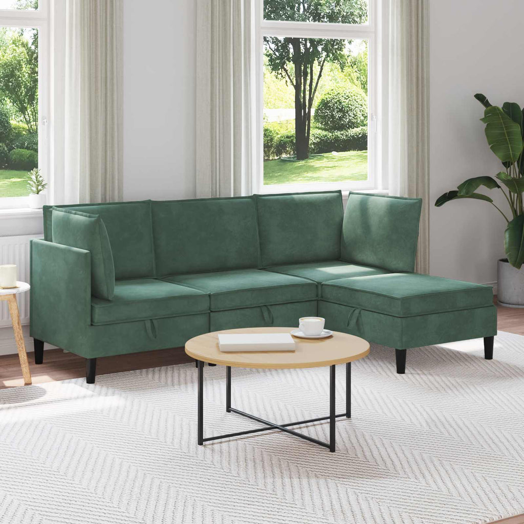 Woonkamer Meubelset Met Kussen 6 Pcs Fluweel - Nordexa Home