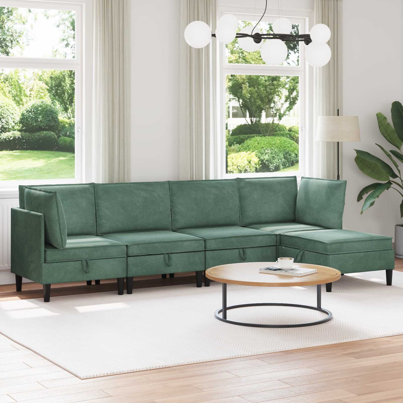 Woonkamer Meubelset Met Kussen 6 Pcs Fluweel - Nordexa Home
