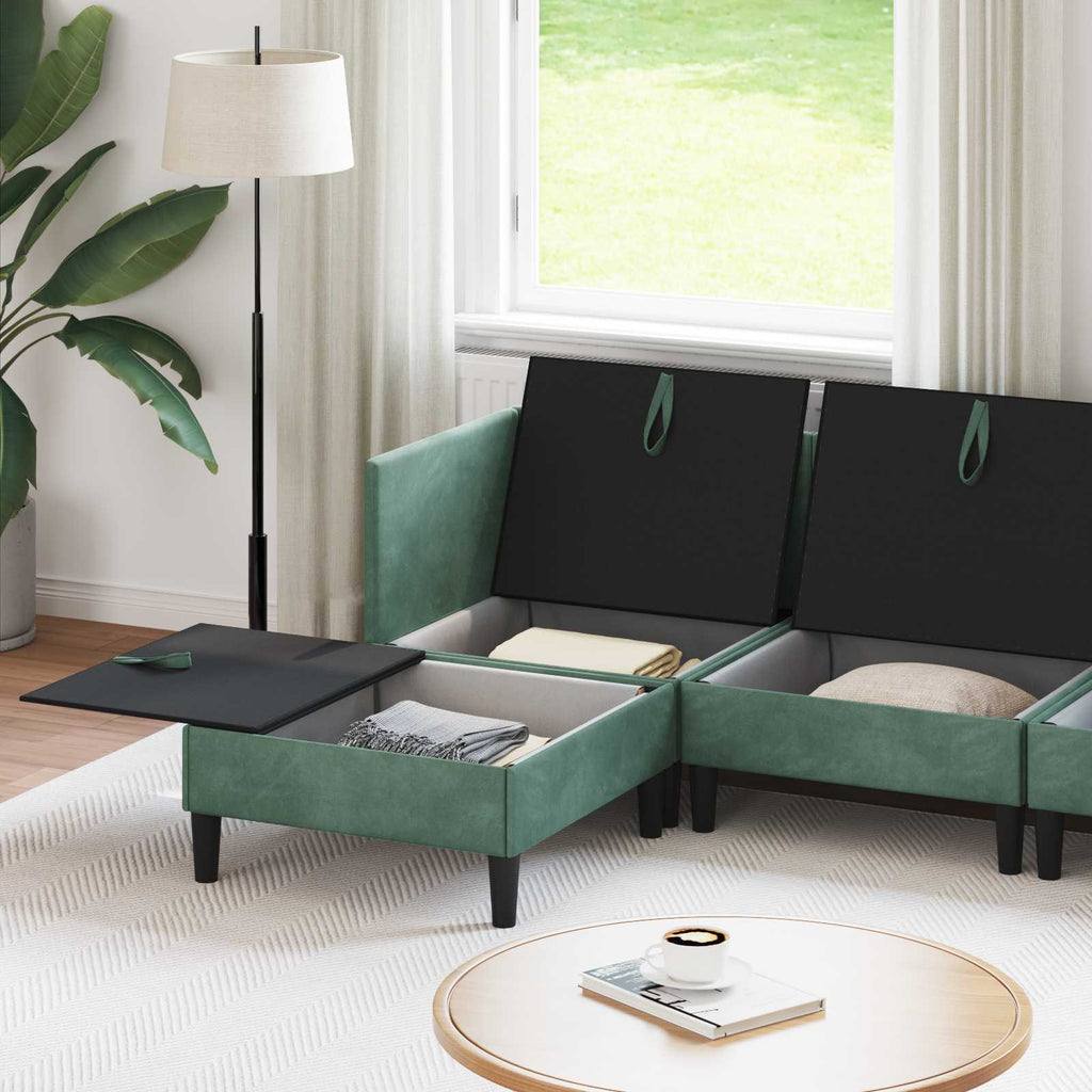 Woonkamer Meubelset Met Kussen 6 Pcs Fluweel - Nordexa Home