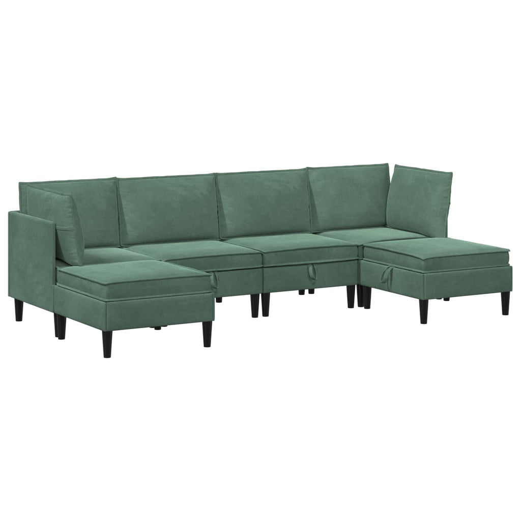 Woonkamer Meubelset Met Kussen 6 Pcs Fluweel - Nordexa Home