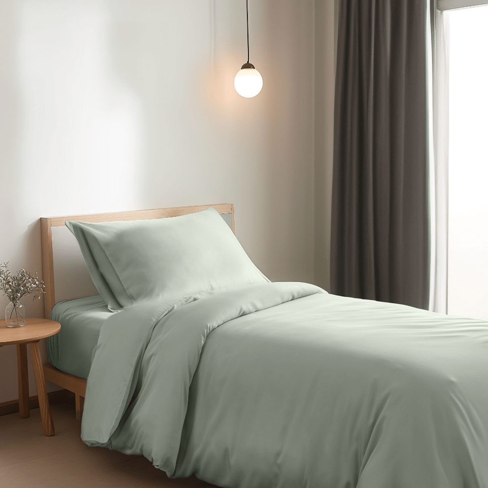 Eenpersoons Beddengoedset - Sage Green | Nordexahome - Nordexa Home