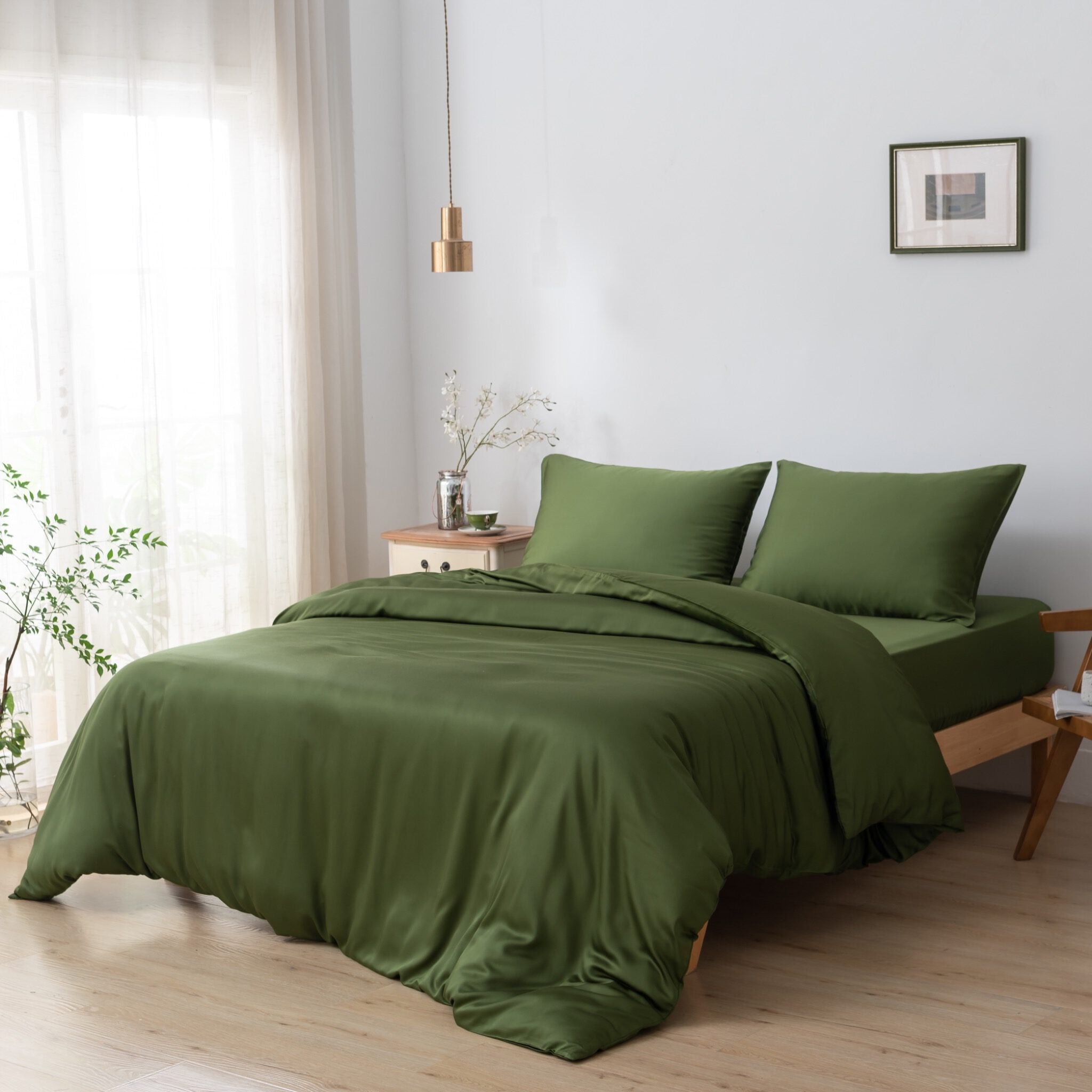 Tweepersoons Beddengoedset L - Deep Moss | Nordexahome - Nordexa Home
